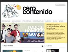 Tablet Screenshot of cerocontenido.com